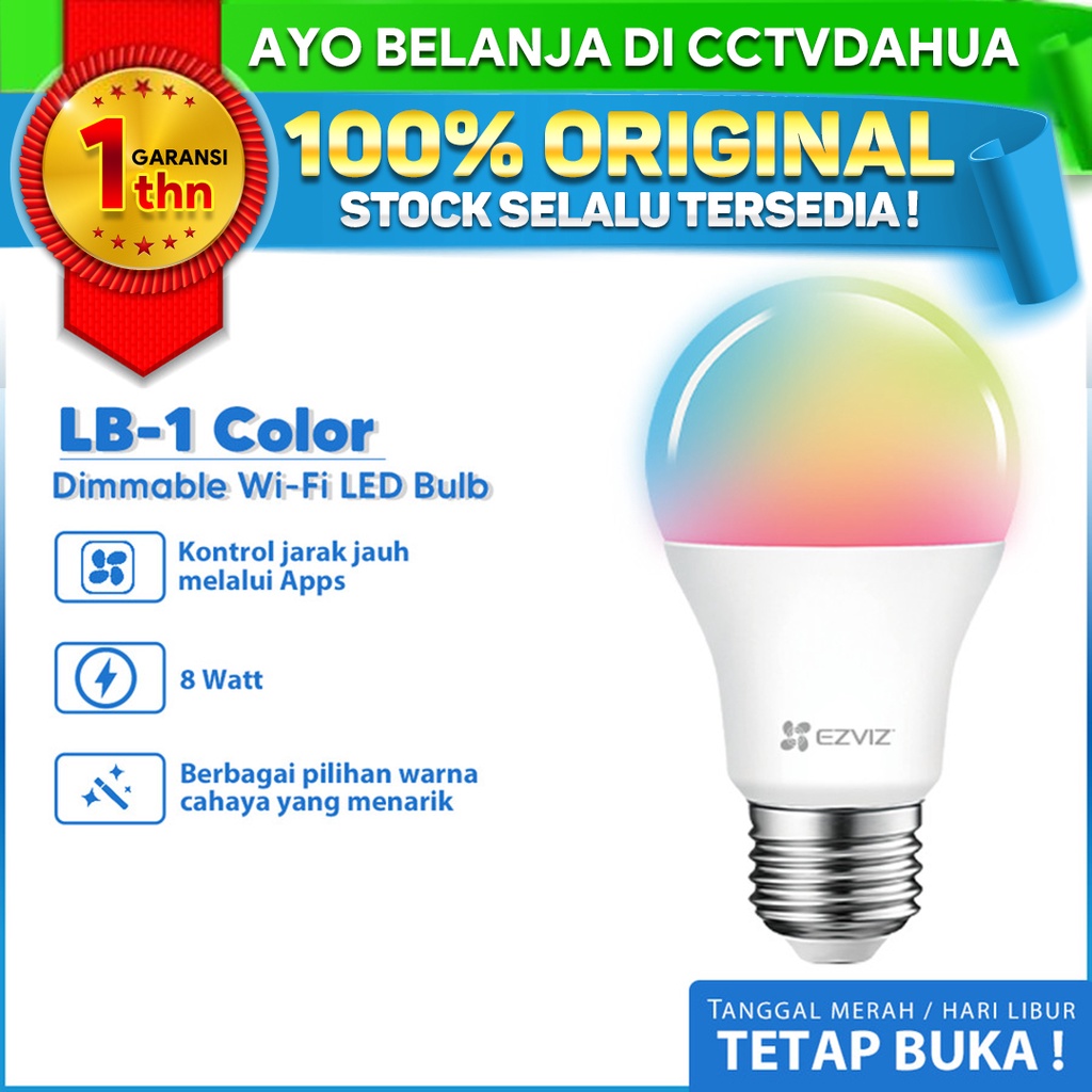 LB1 / B5 EZVIZ / IMOU LED Smart Light 8W Wifi RGB+WW Lampu LED Wifi BERGARANSI RESMI