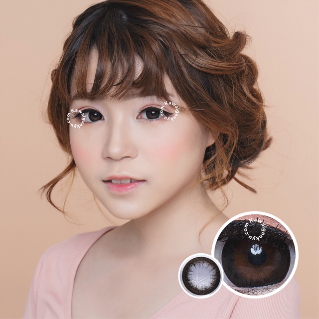 KawaiGankyu softlens - Princess pop black (1botol)