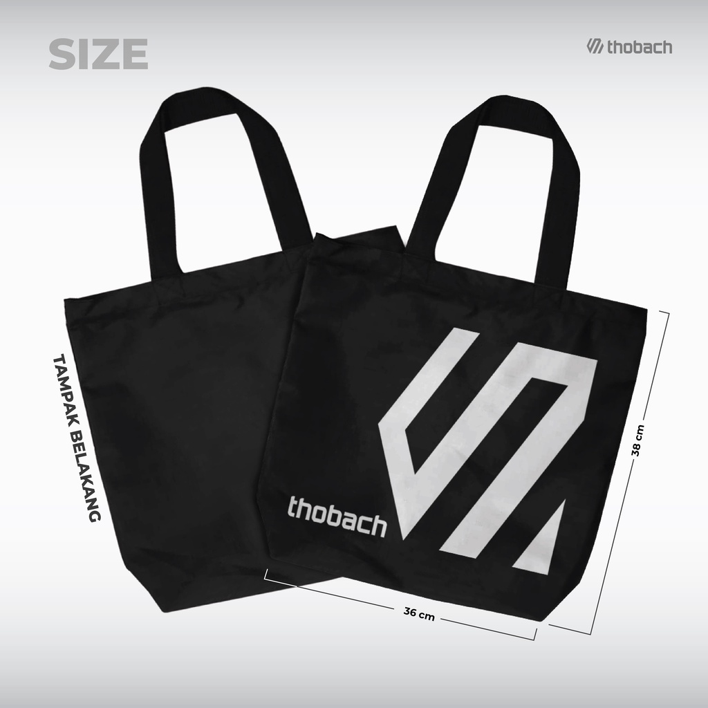 THOBACH-TOTE BAG WATERPROOF LOGO 3 TAS JINGJING