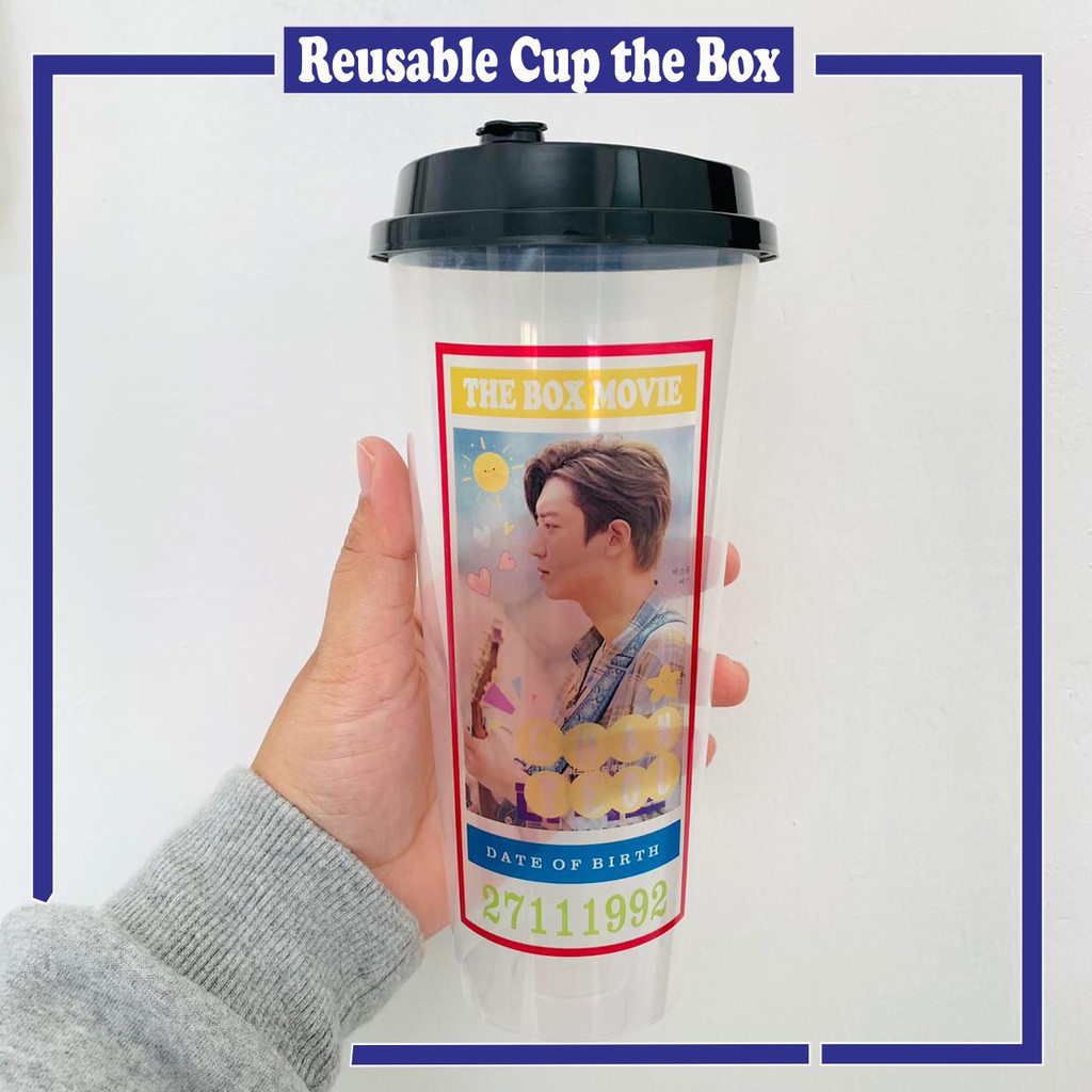 [ MHN BACA DESKRIPSI PRODUK ] Reusable Cup Exo Member Barcode dan THE BOX Chanyeol