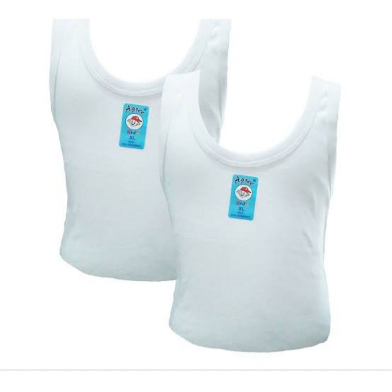 Singlet Agree anak putih 02 bahan lembut/1pcs