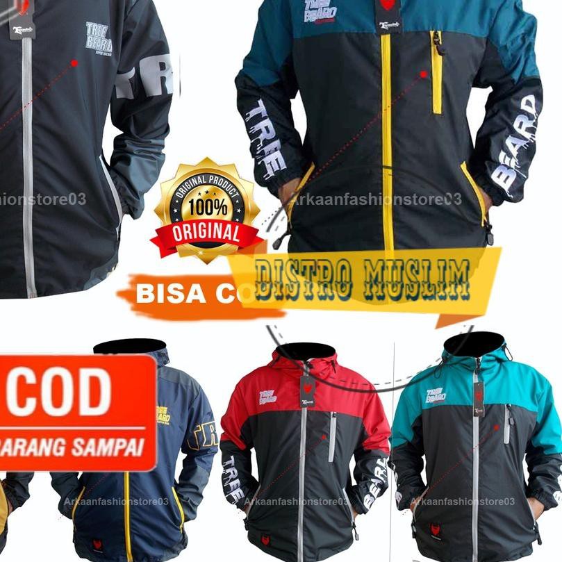 ► AKN Jaket Hoodie Outdoor Pria TREEBEARD Stormline Anti Air / Jaket Gunung / Jaket Motor / Rapperwe