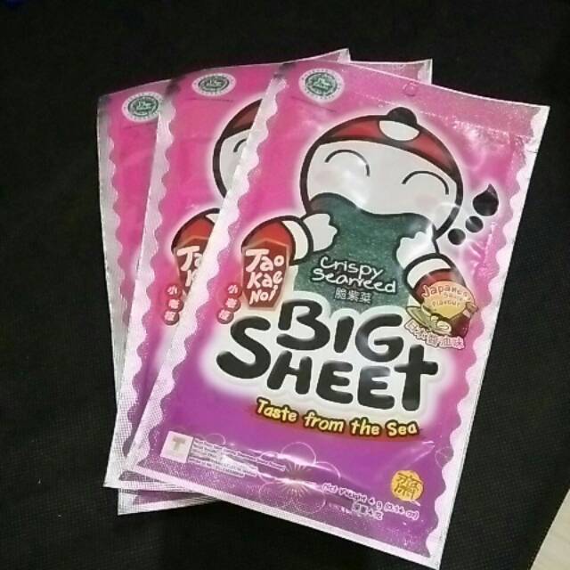 

Tao kae noi big sheet rasa japanese sauce net wt. 4gr