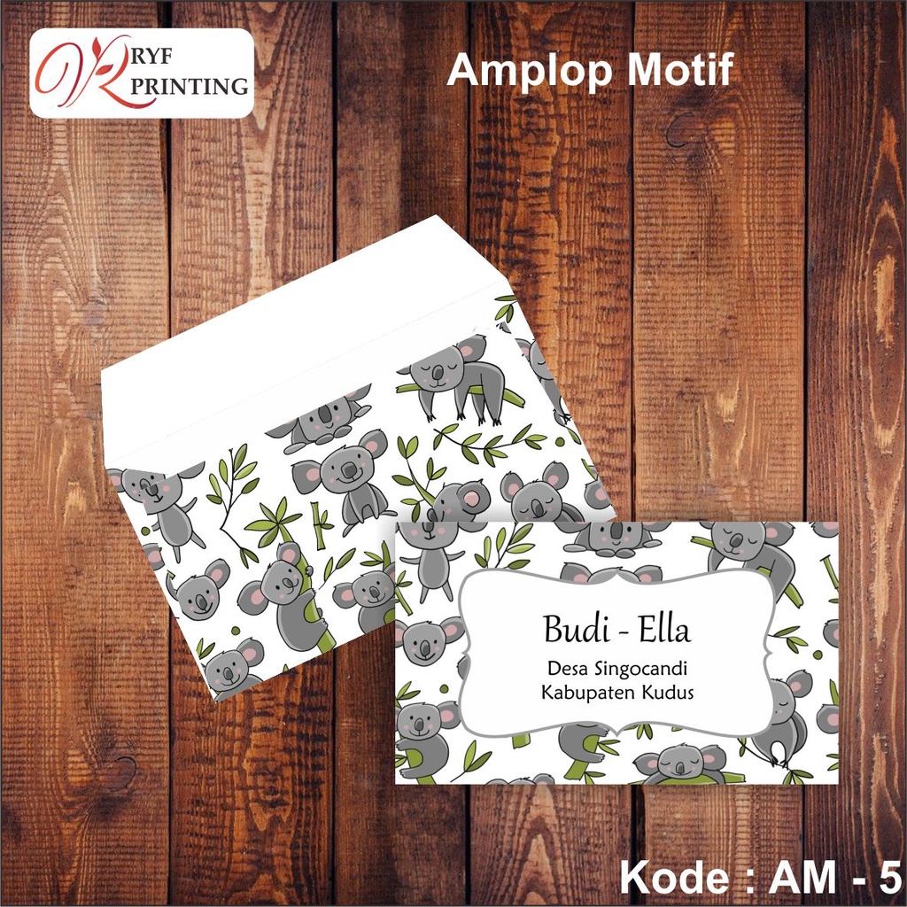 

AMPLOP MOTIF - AMPLOP FANCY