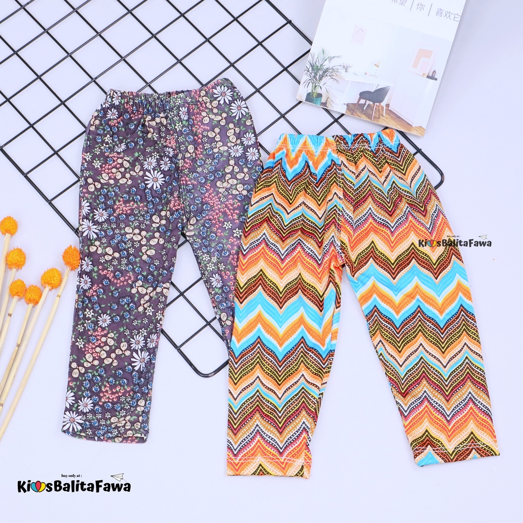 Legging Carlissa uk 1-2 th / Celana Panjang Anak Perempuan Harian Adem Lejing Anak Murah Grosir
