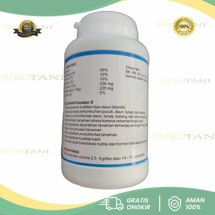 Pupuk pemacu tumbuh GOODZER D 45-10-10 500gr