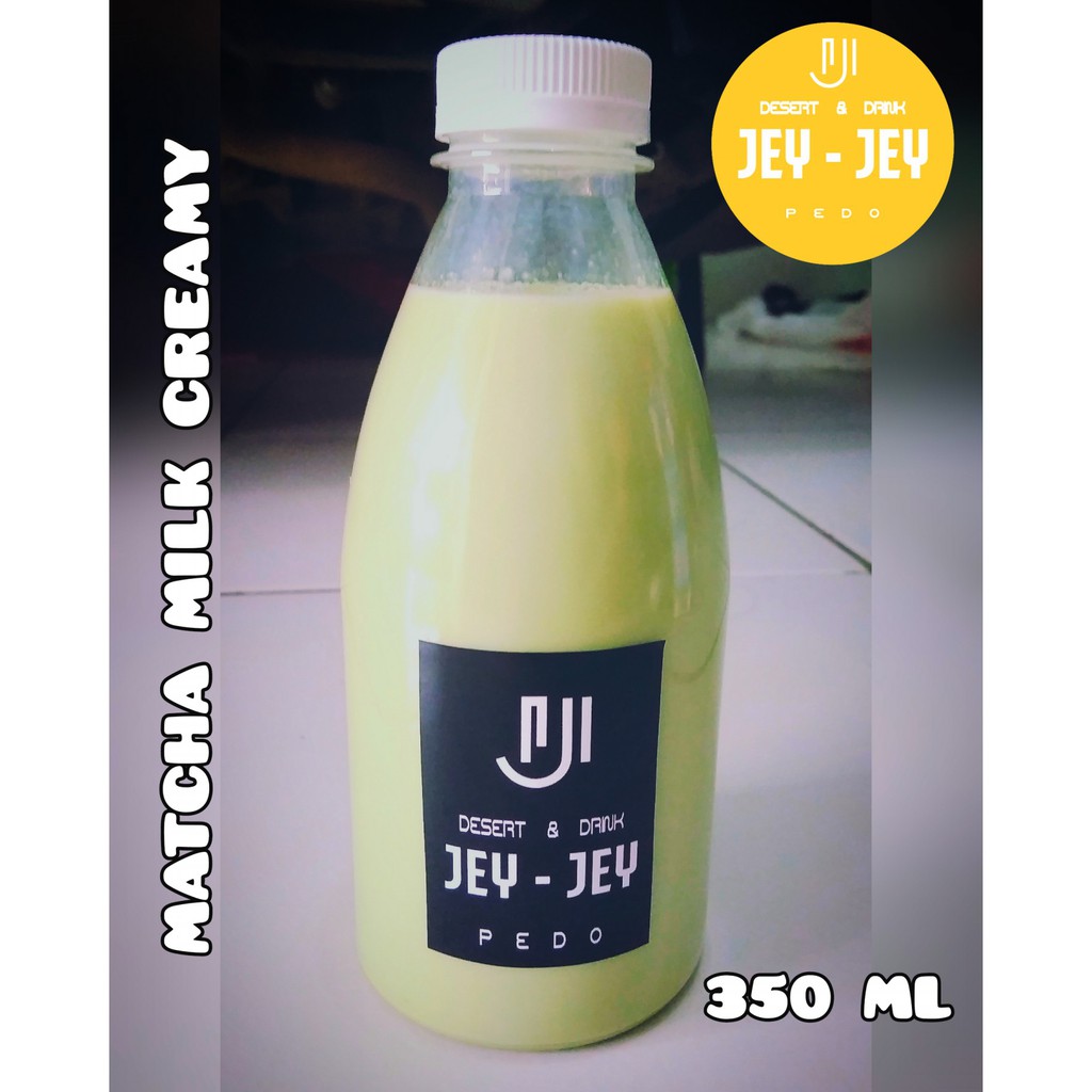 

GREEN TEA MATCHA MILK CREAMY KEMASAN 35O ML JEY - JEY PEDO