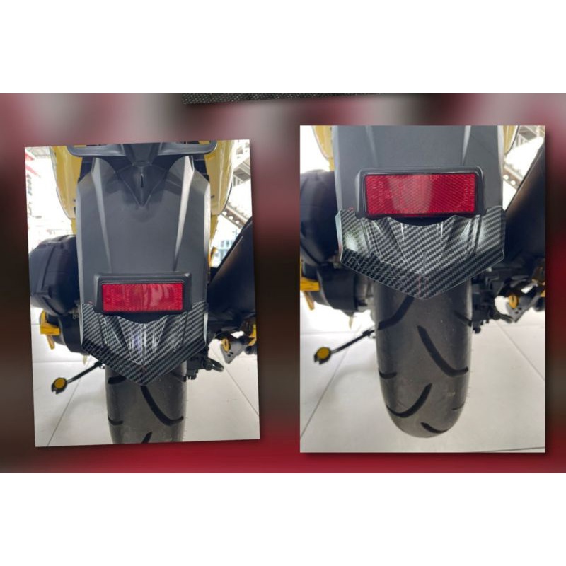 Cover moncong spakbor Belakang karbon MHR Nmax New cover tutup spakbor  MHR carbon