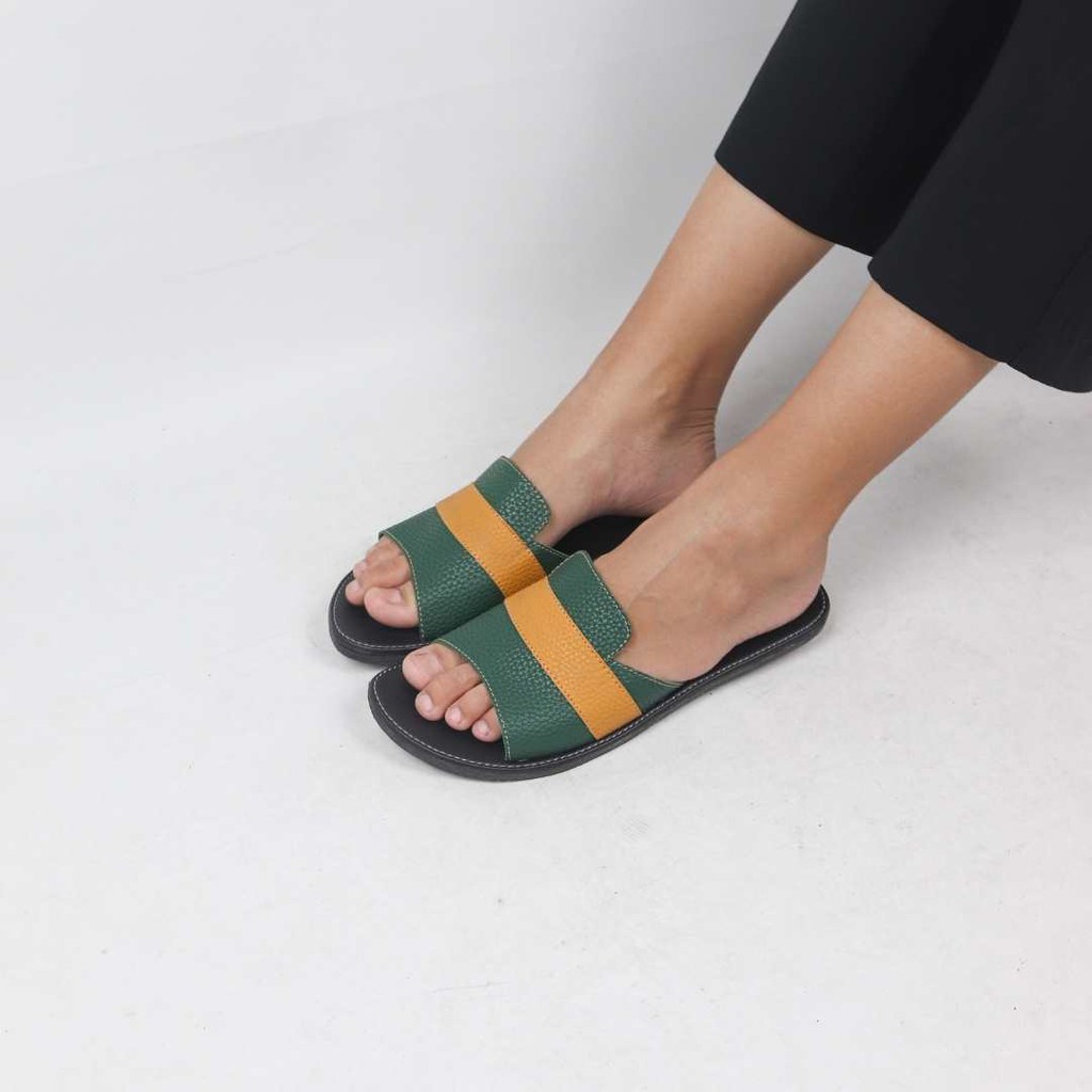 Sandal Selop Wanita Sandal Papirut Wanita Sandal Wanita Kekinian Sandal Wanita Slip Sandal - JULIE