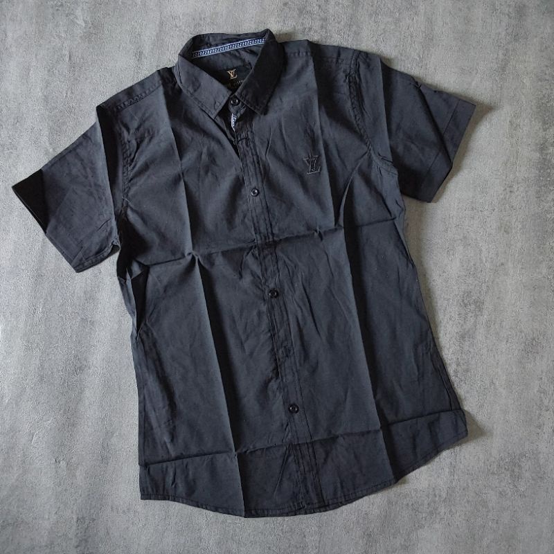 Kemeja Pria Louis Vuitton LV Emboss Import