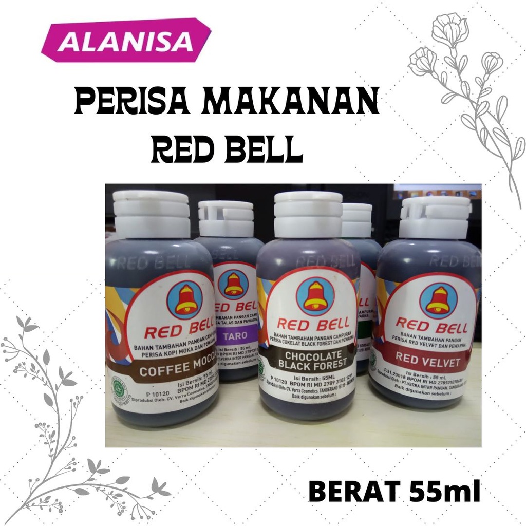 

BAHAN TAMBAHAN PANGAN MERK RED BELL, PASTA MAKANAN MERK RED BELL 55ML