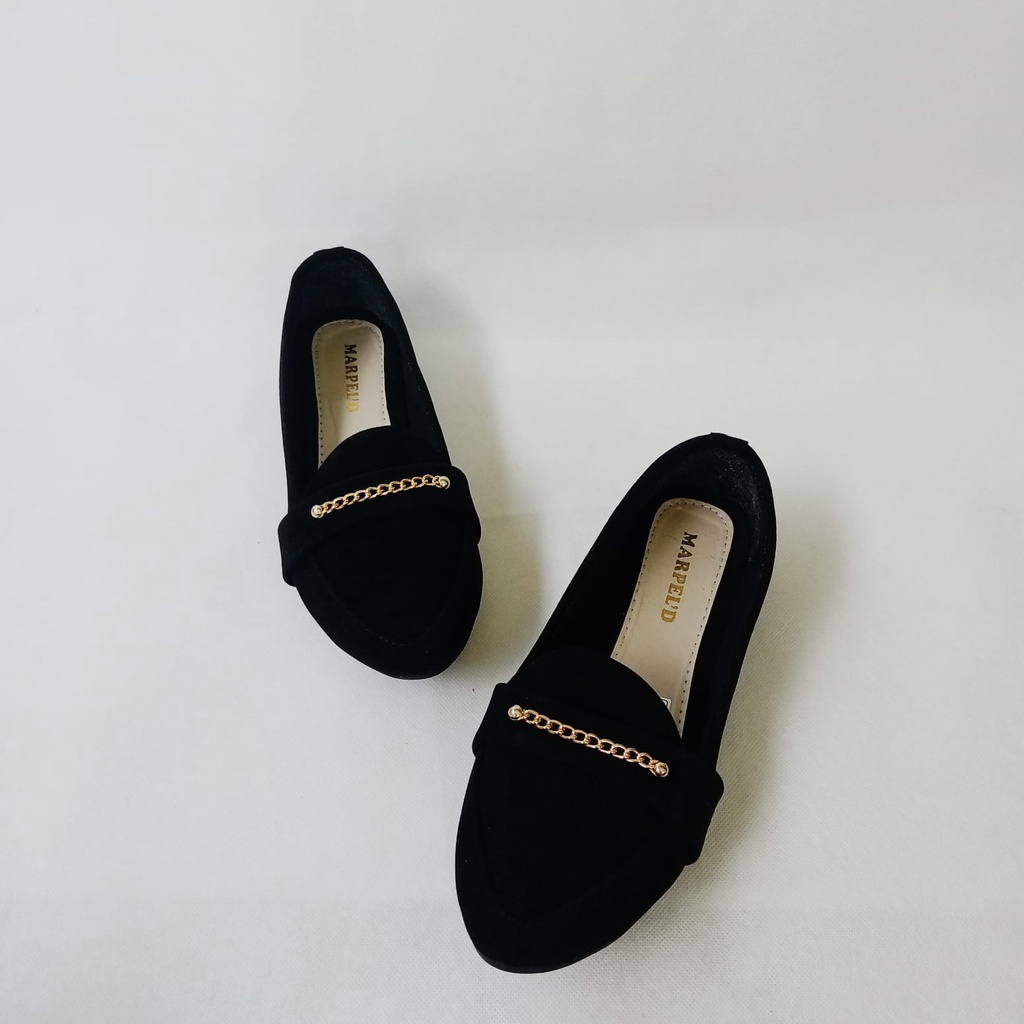 sepatu wanita terbaru sepatu wanita flat shoes sepatu balet wanita variasi rantai sol karet