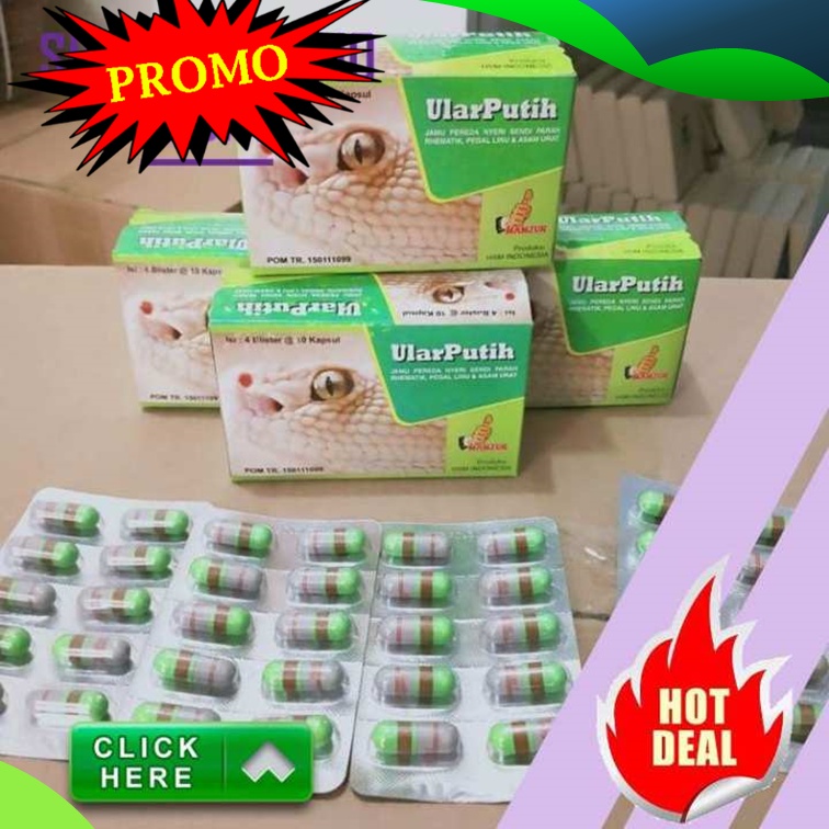Kapsul Herbal ⚡ Ular putih Kapsul Original 3X lebih Ampah dari Asamulin mengatasi asam urat kolester