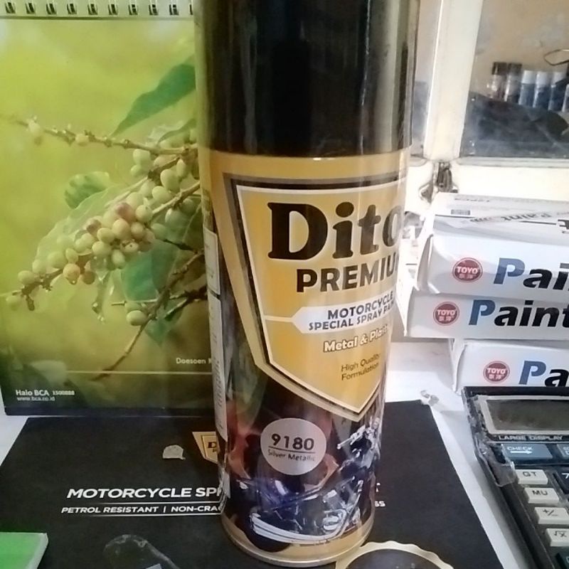 cat silver metalik Diton premium 9180