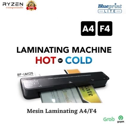 

Mesin Laminating BLUEPRINT LM125 Hot and Cold Laminating Machine A4 F4
