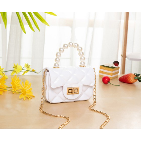 TAS IMPORT MINI TAS JELLY MUTIARA TAS SELEMPANG MINI MUTIARA TAS JELI FASHION KOREA TAS PESTA MINI