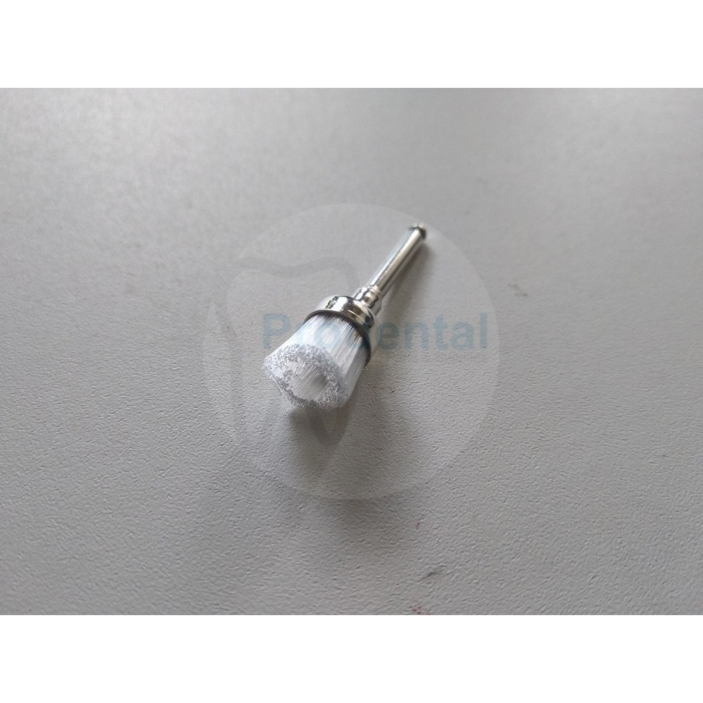 Dental bur prophy brush nylon polishing prophylaxis burs poles profilaksis scaling scalling brush nilon bening transparan besar