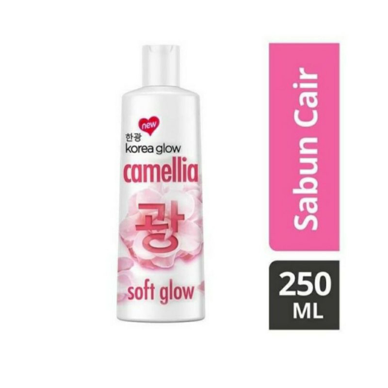 Korea glow camellia body wash botol 250 ml