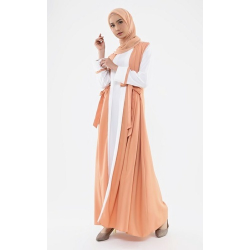 Arvela Dress by Hijup - Cream Peach-Ivory