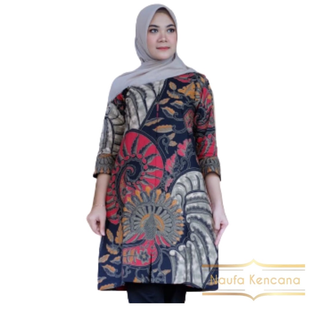 naufakencana baju batik seragam dress tunik blus blouse atasan premium modern kerja pesta elegant ka