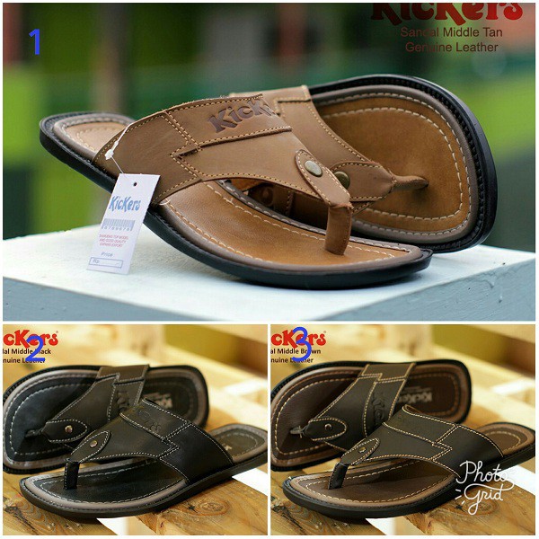 sandal pria kickers kulit sandal jepit sandal murah original
