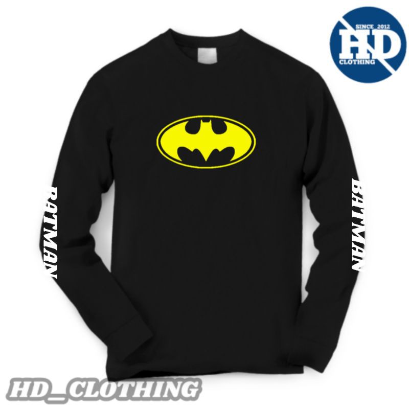 kaos superhero lengan panjang motif batman