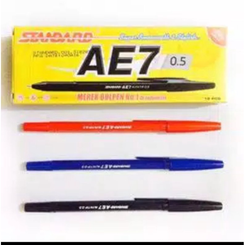 

(12 Pcs) Bollpoint Standar AE7 / Standar AE7 Cristal