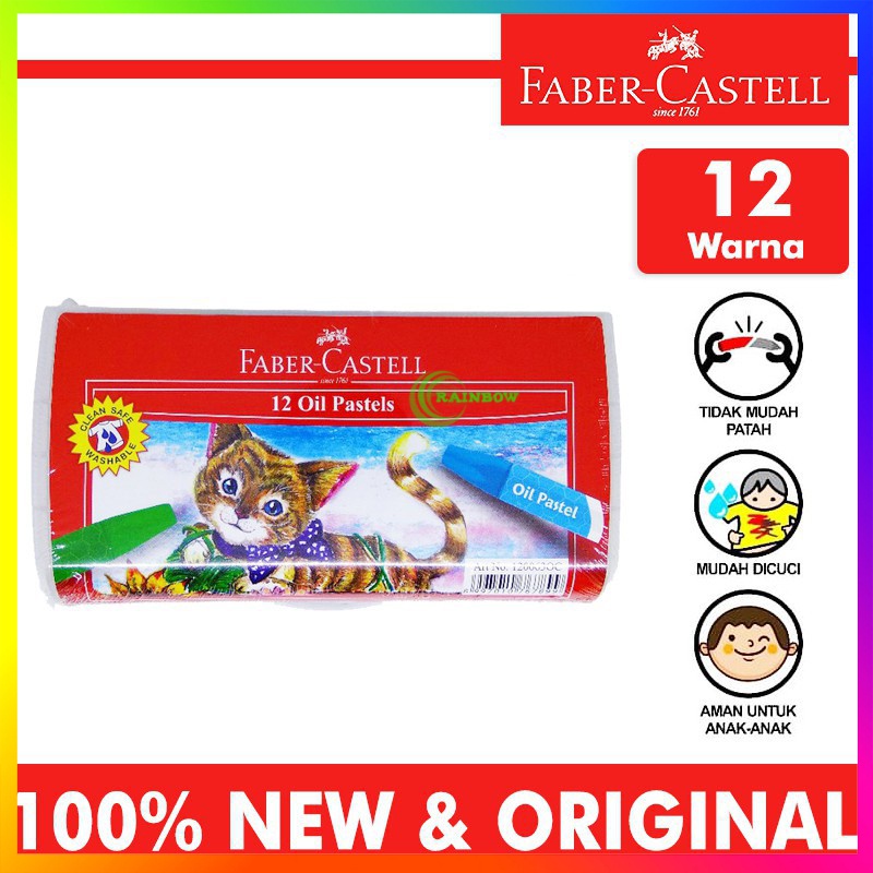 

Faber Castell Oil Pastels Crayon Isi 12 Pcs Crayon / Krayon Oil Pastels 12 Faber Castell