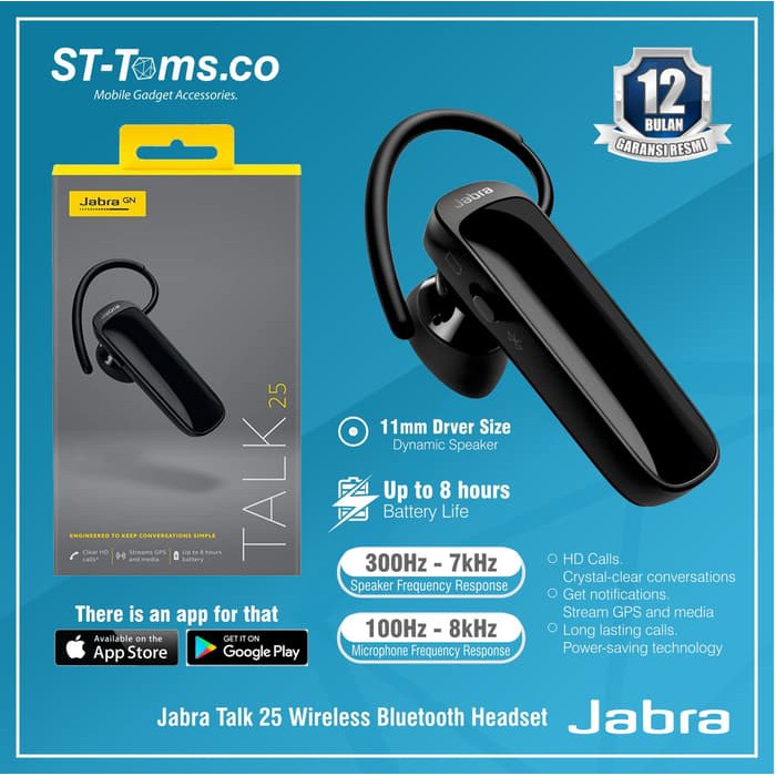Jabra Talk 25 Wireless Bluetooth Headset