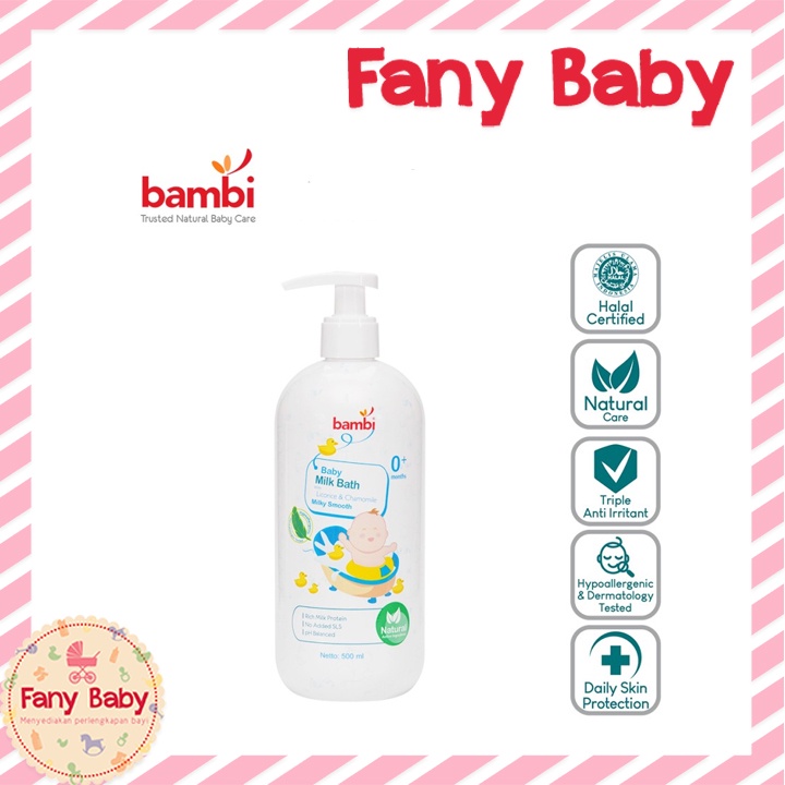 BAMBI BABY MILK BATH PUMP 500ML