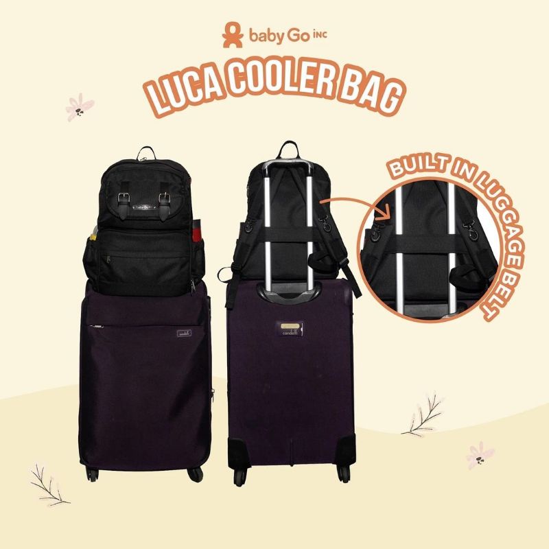 BabyGo Inc Luca Cooler Bag Black / Navy / Green - Babygoinc Tas Asi