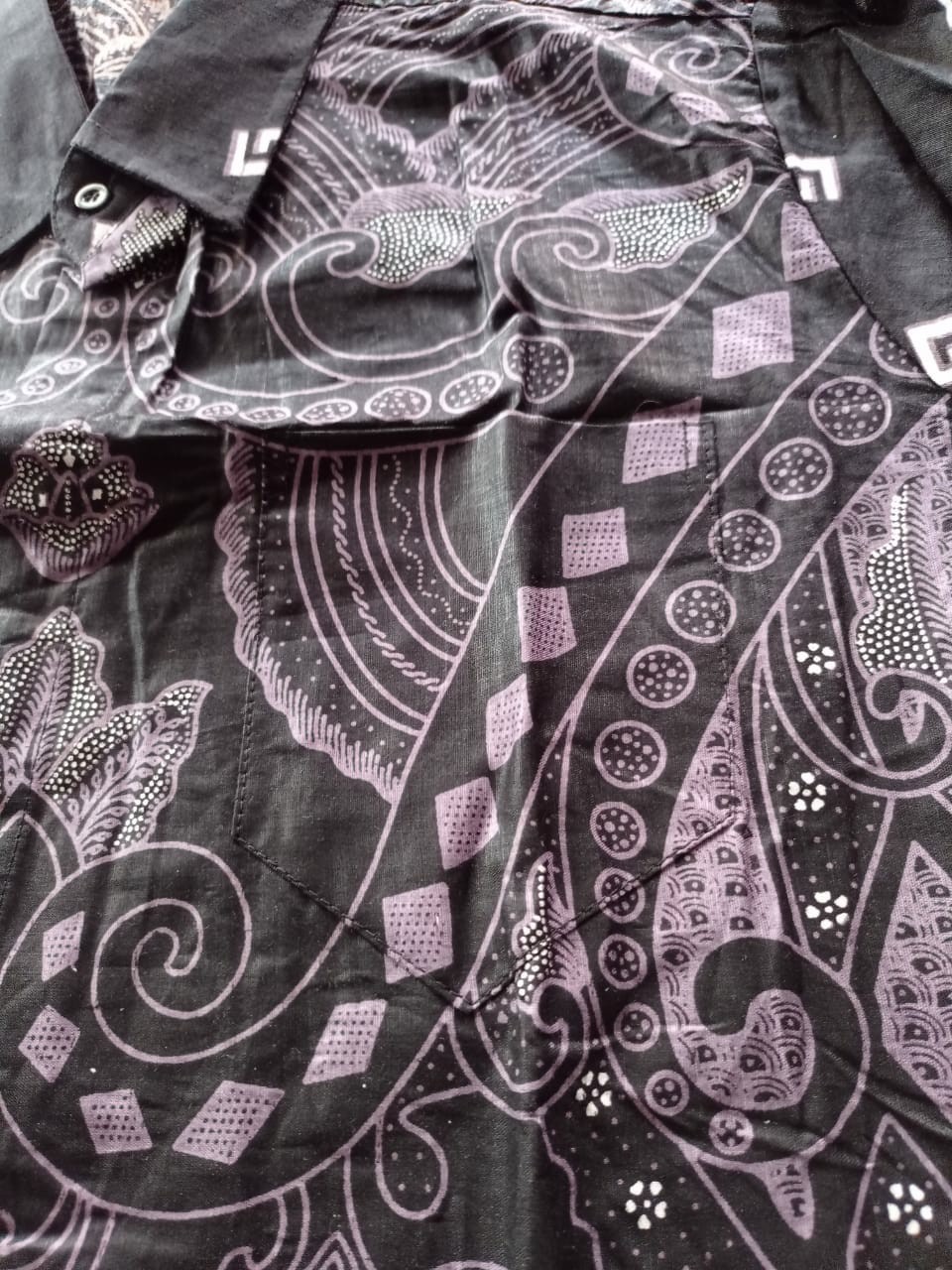 Batik Pria Lengan Panjang Batik Azmil Hrb026 Motif Keratonan Kode 002 Size M L Xl Xxl Reguler