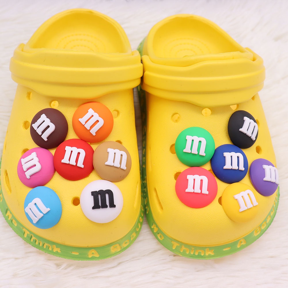 Mm Gantungan Kunci Bentuk Sandal Jepit Warna Pelangi Untuk Crocs Jibbitz