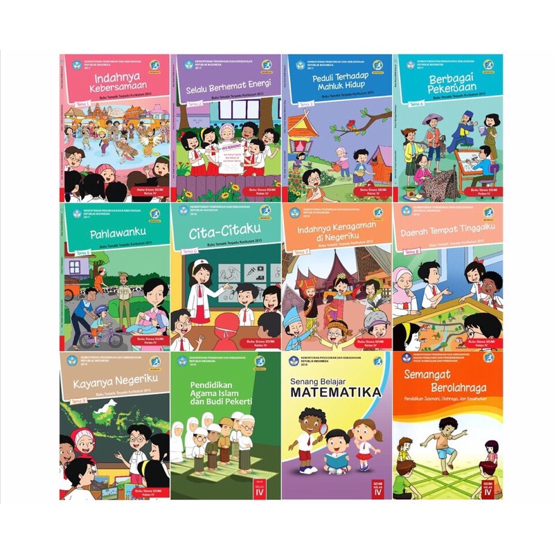 

BUKU SISWA KELAS 4 SD/MI TEMA 1,2,3,4,5,6,7,8,9, MATEMATIKA, PJOK, dan AGAMA KURIKULUM 2013 REVISI 2017