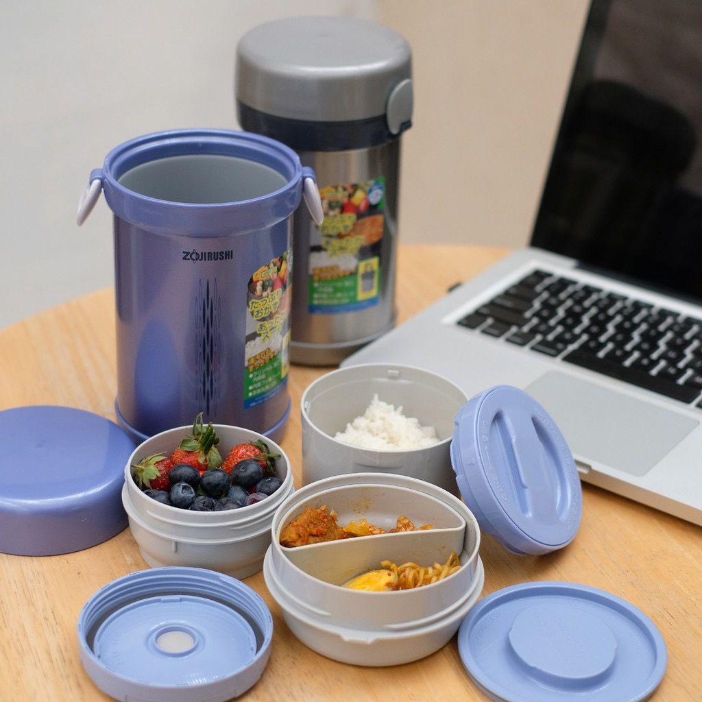 Zojirushi Lunch Jar Set Tempat Makan  [3 Susun] SL-NC 09 ST 1 5lt