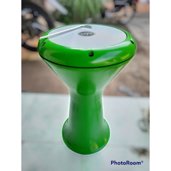 DARBUKA HIJAU POLOS 8INC GRATIS TAS KUNCI