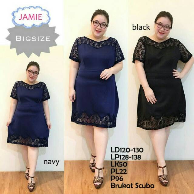 Jamie Dress Brokat Scuba