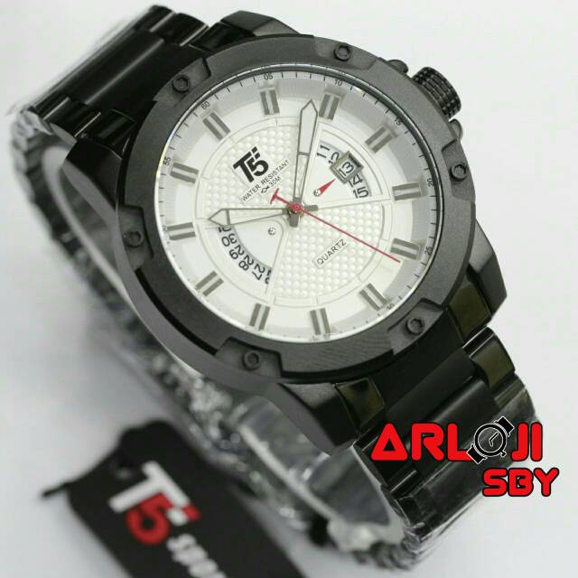 Jam tangan pria T5 H3569 original plus paper bag tahan air