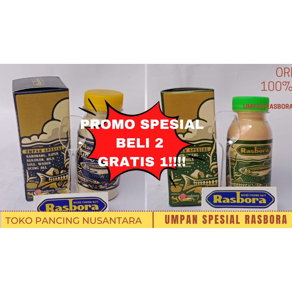 GRATISSS 1 KEMASAN REFFIL UMPAN RASBORA UMPAN SPESIAL RASBORA UMPAN IKAN AIR TAWAR