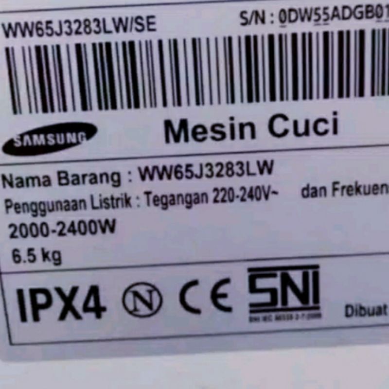 SPIDER CROSPIECE SEGITIGA TABUNG MESIN CUCI SAMSUNG WW65J3283LW ECO BUBBLE 6,5KG