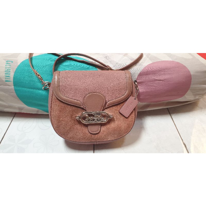 ××SOLD××  preloved coach saddle elle