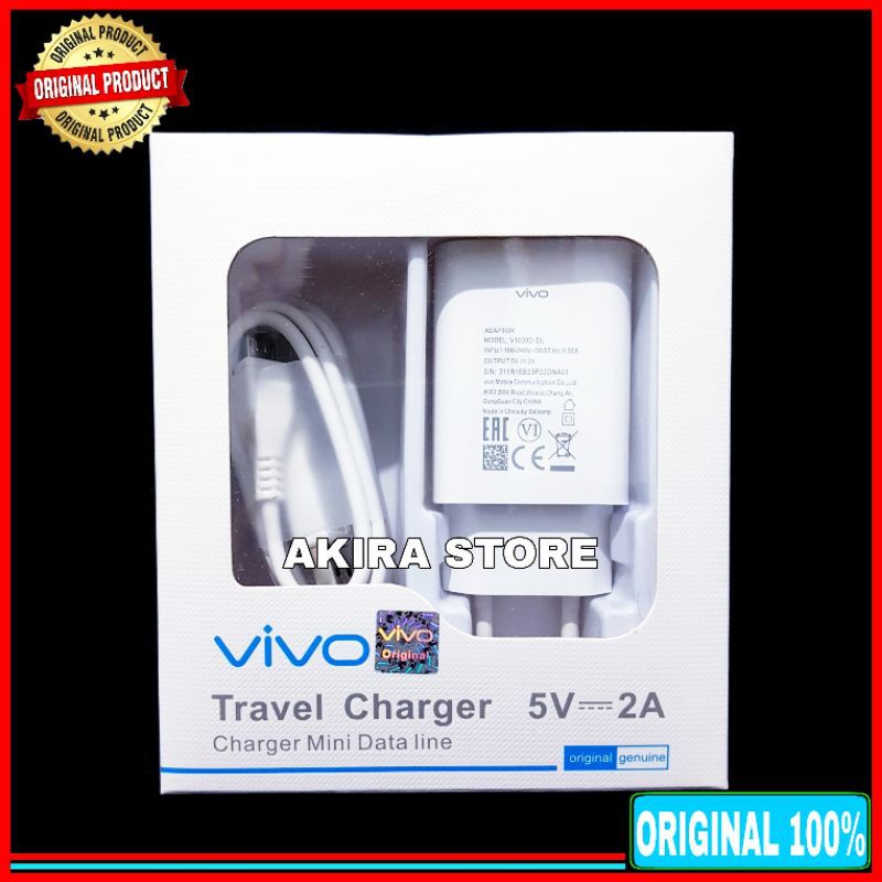 Charger Vivo Y20 Vivo Y1s Y12s Y12i Original 100% Micro USB 10 Watt