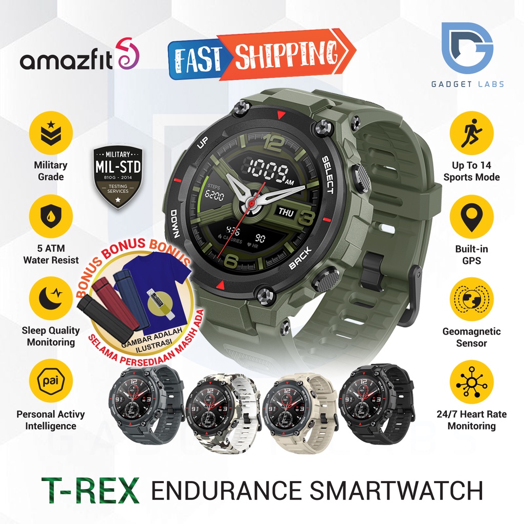 Amazfit T-REX Smartwatch Military STD AMOLED Display