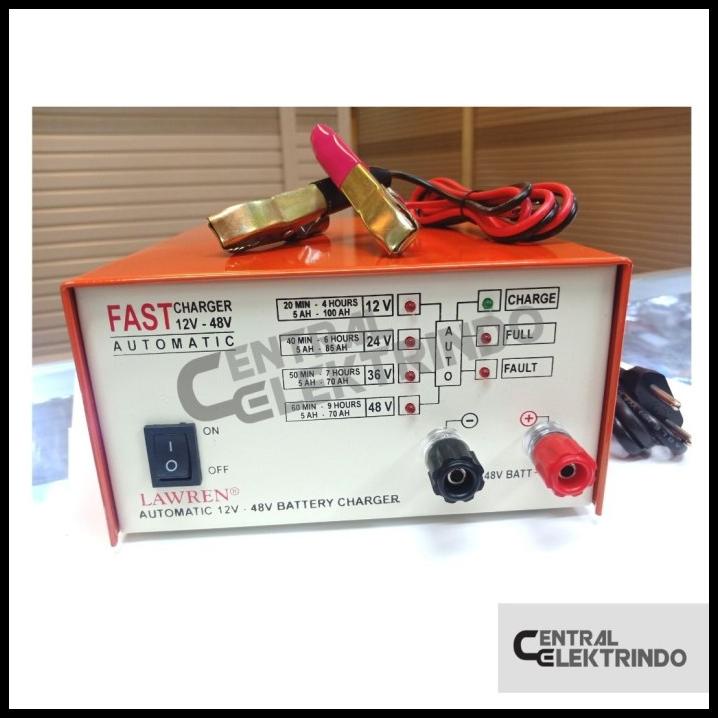 New Super Fast Charger Aki 12V-48V Charger Automatic Lawren Le 268