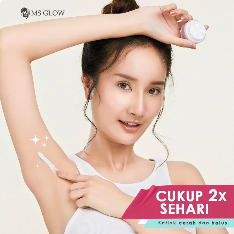 MS Glow Underarm 15gr BPOM Pemutih Selakangan dan Lipatan Ketiak Lotion Pemutih Body Lotion Body Cream Perawatan Tubuh