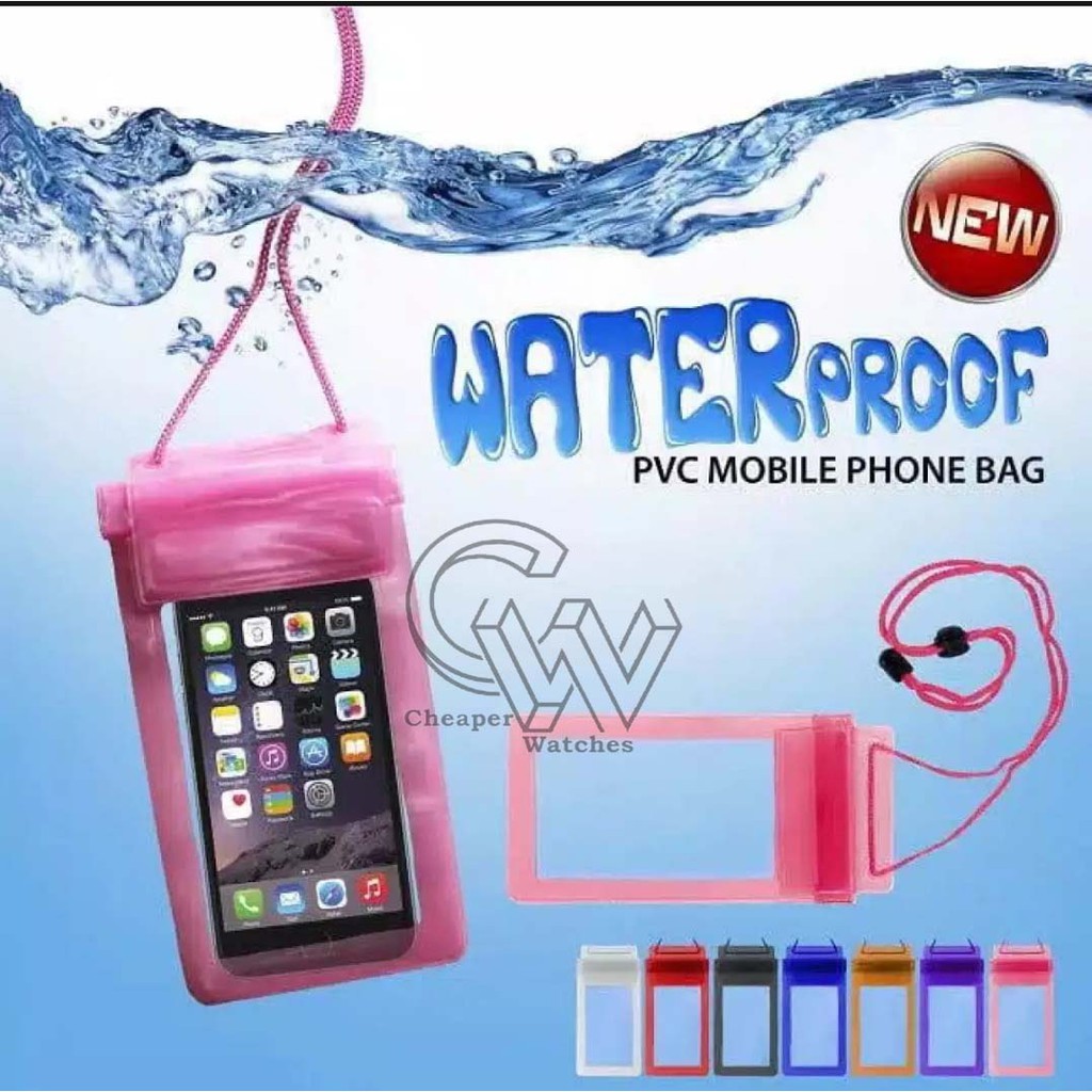 Cheaper-Kantong Pelindung HP Anti Air Hujan Berenang Sarung Phone Waterproof Bag Cas Pouch