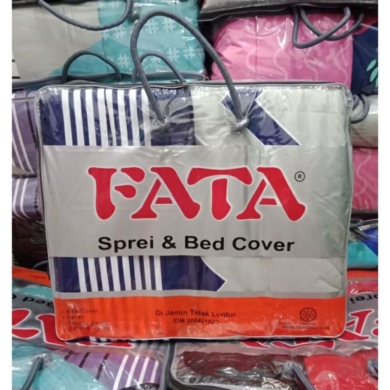 Satu set Bedcover Fata Termurah UK 180x200 King Tinggi 22cm / Set Bed Cover Fata 180x200 Minimalis / Bad Cover