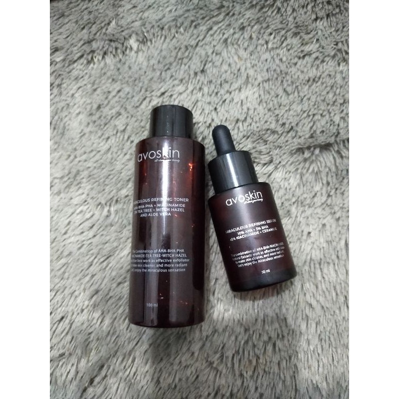 AVOSKIN REFINING TONER & SERUM PRELOVED