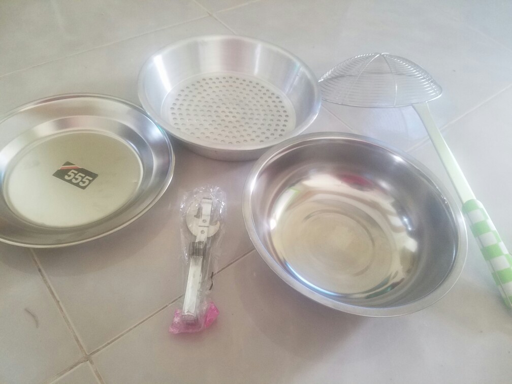 Serok Stainless Pegangan Warna / Jagung 18 Cm