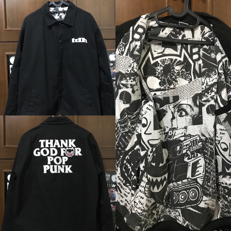 TDH Coach Jacket “ Thank God For Pop Punk “ Original